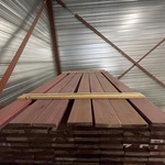 Ca. 87x Purple Heart planken geschaafd, 21x120mm, lengte 185cm